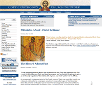 Tablet Screenshot of copticchurch.net